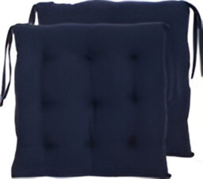zocket Microfibre Chair Pad Pack of 2 Solid pack of 2 cushion 7(Blue)