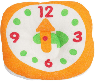 KARMA GROUP Cotton Alphanumeric Baby Pillow Pack of 1(Orange)