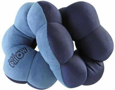 Kankodo Foam Solid Travel Pillow Pack of 1(Blue)