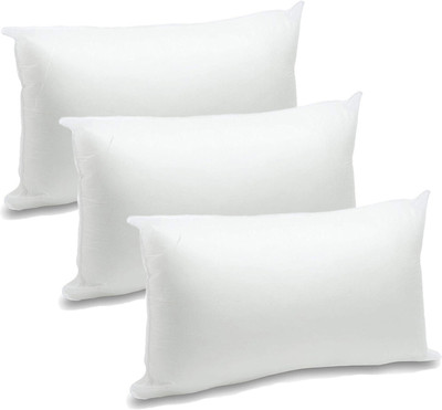 BHEBHA Pillow Set || Comfort And Support Pillow Microfibre Abstract Sleeping Pillow Pack of 3(White)