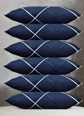 Urmila Creation Polyester Fibre Sleeping Pillow Pack of 6 Solid LUXURY(Blue)