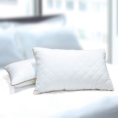 SPACES Microfibre Solid Sleeping Pillow Pack of 2(White)