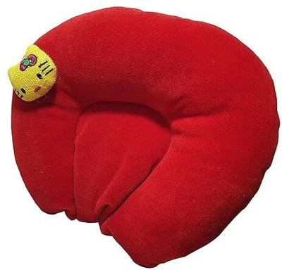 Trivika Fashions Foam Solid Baby Pillow Pack of 1(Red)