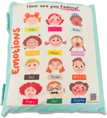 Krida Cotton Baby Pillow Pack of 1 Animals, Birds, Fruits, Alphanumeric, Floral, Smiley, Solid(Light Blue)