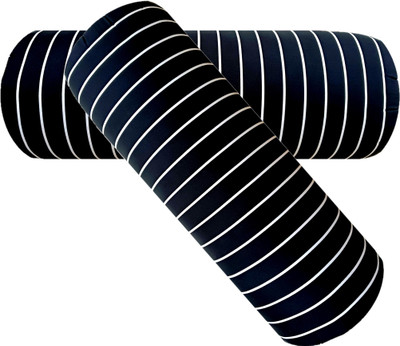 Changers Microfibre Bolster Pack of 2 Stripes(Black)