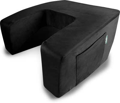 EOXO Memory Foam Cushion Pack of 1 Solid Lap Desk Cushion with Soft Pillow Base | Laptop Table for Bed, Sofa & Travel(Black)