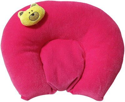 Little Sprout Mustard Seeds, Cotton Baby Pillow Pack of 1 Toons & Characters U Shape(Pink)