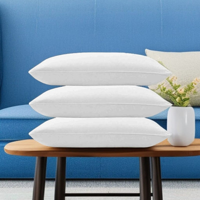 fulffystyl Microfibre Sleeping Pillow Pack of 3 Abstract LUXURY(White)