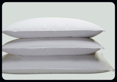 JAYOG ENTERPRISE Luxury Cotton Solid Sleeping Pillow Pack of 3(White)