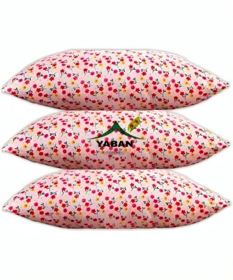 YABAN LUXURY Polyester Fibre Abstract Sleeping Pillow Pack of 3(Multicolor)