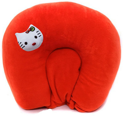 S-Square Mustard Seeds Baby Pillow Pack of 1 Solid S-SQUARE Mustard Seed Pillow for New Born Baby with Foam Cotton Cover(Red)