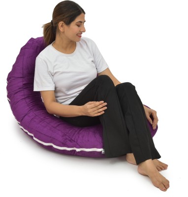 Marwal Cotton Solid Pregnancy Pillow Pack of 1(wine)