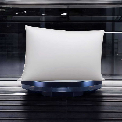 kuihome Polyester Fibre Sleeping Pillow Pack of 1 Solid(White)