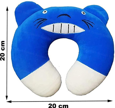 Omsurajiya Cotton Baby Pillow Pack of 1 Animals Baby Neck Pillow(Teeth-Blue)