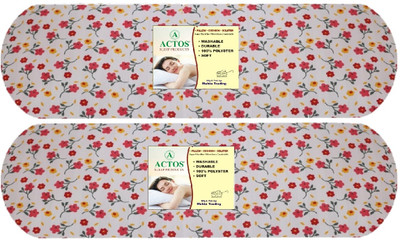 ACTOS Microfibre Abstract Bolster Pack of 2(Multicolor2)