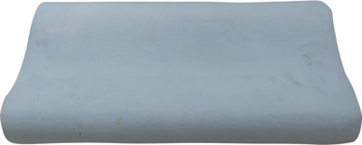 LINENWALAS Foam Solid Orthopaedic Pillow Pack of 1(Contour Blue)