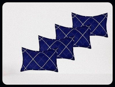 Urmila Creation Cotton Abstract Sleeping Pillow Pack of 4(Blue)