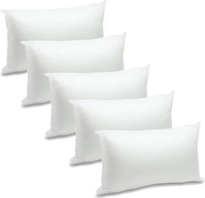 ROYALREOX Microfibre Sleeping Pillow Pack of 5 Solid(White)