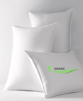 GOGA Cotton Solid Sleeping Pillow Pack of 3(White)