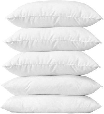 Barbarik Ultra Soft Microfiber Sleeping Pillow Microfibre Solid Sleeping Pillow Pack of 5(White)