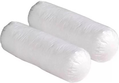 PALVIT Microfibre Abstract Bolster Pack of 2(White)