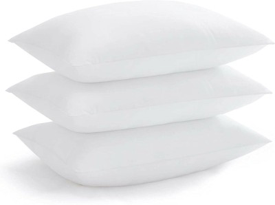 SANJU BROTHER LUXURY Microfibre Solid Sleeping Pillow Pack of 3(White)