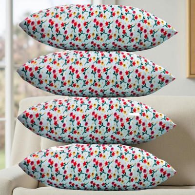 CIEZAR Microfibre Sleeping Pillow Pack of 4 Solid(Multicolor)