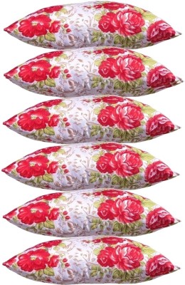 KVASTRA Polyester Fibre Stripes Sleeping Pillow Pack of 6(Multicolour ox244)