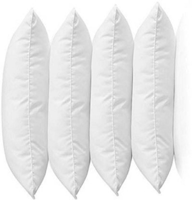 Swikon star Polyester Fibre Solid Sleeping Pillow Pack of 4(White)