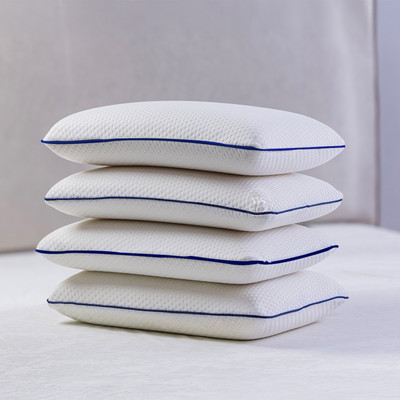 WoodenStreet Memory Foam Solid Sleeping Pillow Pack of 4(White)