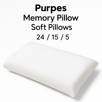 DOSTLER memory foam soft pillows Memory Foam Nature Sleeping Pillow Pack of 1(White)