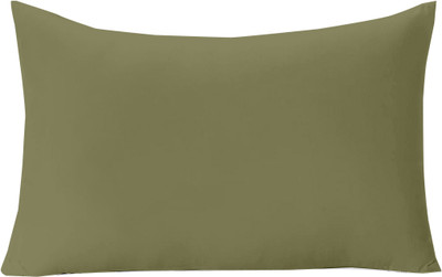 Divine Casa Polyester Fibre Solid Travel Pillow Pack of 1(Olive Green)