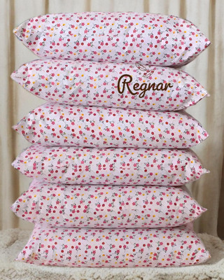 Regnar Luxury Cotton Solid Sleeping Pillow Pack of 6(Multicolor)