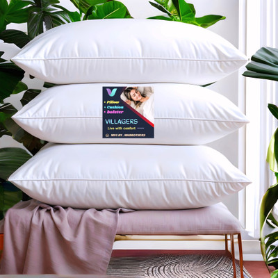 NKSNIMYSTORESS LUXURY Cotton Solid Sleeping Pillow Pack of 1(White)