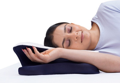 Frido Cervical Butterfly Pillow Memory Foam Solid Cervical Pack of 1(Blue)