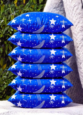 Urmila Creation Cotton Sleeping Pillow Pack of 6 Solid LUXURY(Blue)