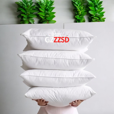 Cozy Palace Microfibre Solid Sleeping Pillow Pack of 4(White)