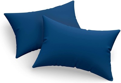 SIROKI BOND Microfibre Solid Sleeping Pillow Pack of 2(Dark Blue)