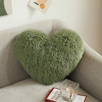 PriMaryHoMe Microfibre Solid Cushion Pack of 1(Olive Green)