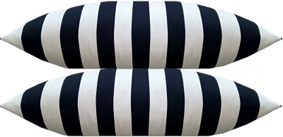 Changers Microfibre Stripes Sleeping Pillow Pack of 2(White)