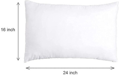 dezire group Soft Pillow White Microfibre Solid Sleeping Pillow Pack of 2(Pure White)