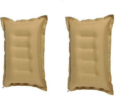 Shivamcart Air Solid Travel Pillow Pack of 2(Brown)