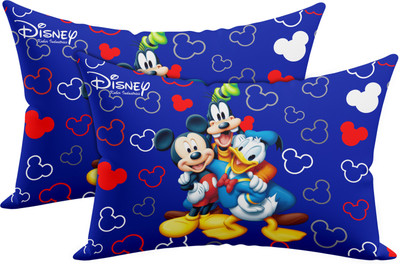 KUBER INDUSTRIES Microfibre Toons & Characters Sleeping Pillow Pack of 2(Blue)