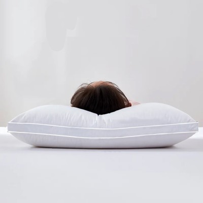 ADBENI HOME Microfibre Solid Sleeping Pillow Pack of 1(Pure White)