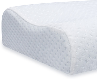 Twinkido Memory Foam Solid Sleeping Pillow Pack of 1(White)