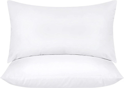 Rolling Animal Microfibre Solid Sleeping Pillow Pack of 2(White)