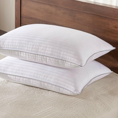 Zoliva Polyester Fibre Solid Sleeping Pillow Pack of 2(White)
