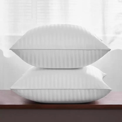 YandAM YandAM Microfibre Solid Sleeping Pillow Pack of 2(White)