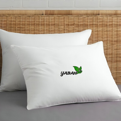 YABAN LUXURY Microfibre Solid Sleeping Pillow Pack of 2(White)