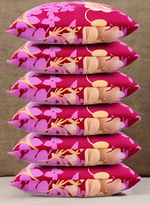 Urmila Creation Microfibre Sleeping Pillow Pack of 6 Solid LUXURY(Pink)